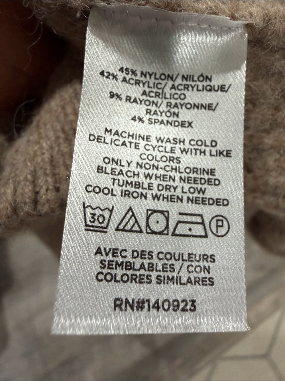 NWT Lou & Grey Taupe Waffle Knit Wide Leg Lounge Pants M Cozy Warm - Picture 5 of 7